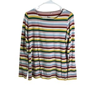 Boden Cotton Striped Long Sleeve Top